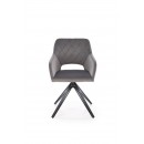 Стул HALMAR K535 серый/черный, поворотный